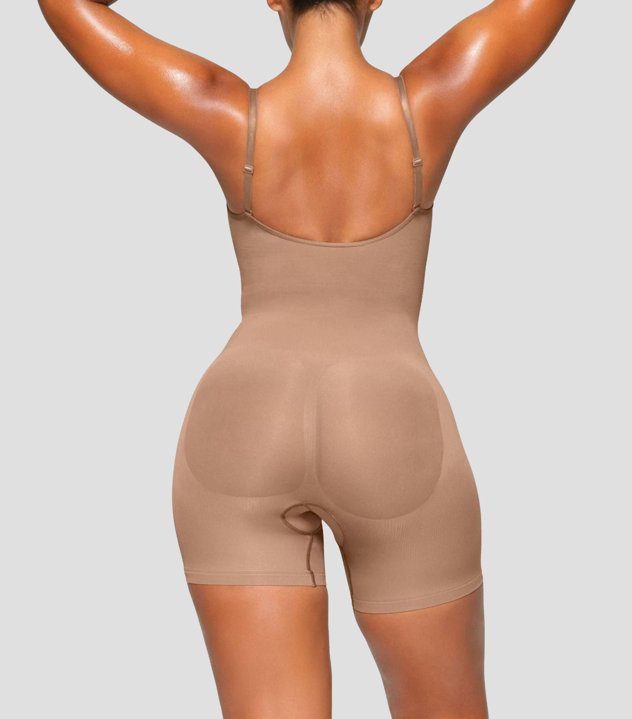 Body cuello V liso sin mangas Mujer
